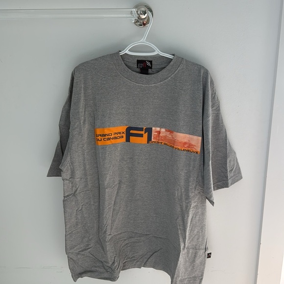 Formula One Grand Prix t-shirtx gray, O/S size very big/wide/long. Unworn NWT. - Picture 4 of 8